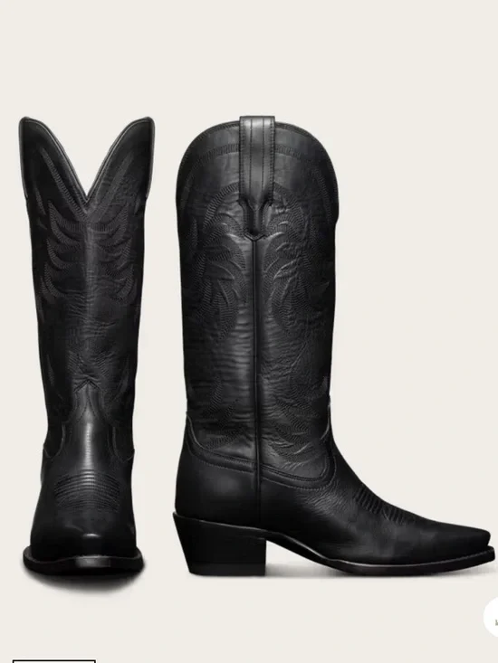 Tecovas Annie Black Women's Cowgirl Boots - Picture 1 of 9